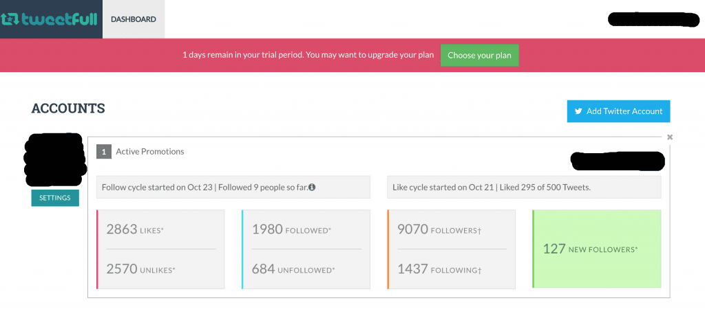 Tweet Full Bot Results