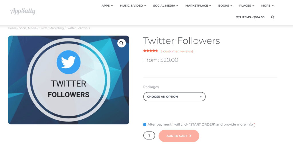 AppSally - Twitter Followers