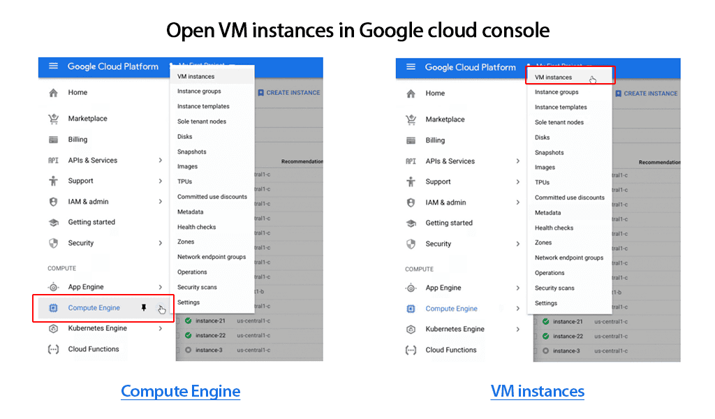 Compute Engine and VM instances