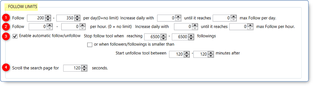 Daily Limits