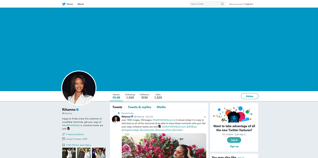 Rihanna's twitter