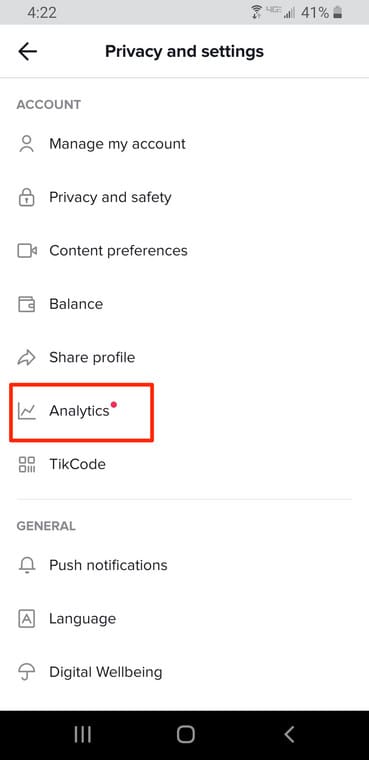 TikTok - Analytics