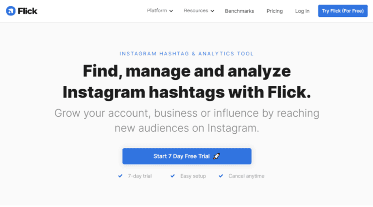 Flick Review 2022 – Is It the Best Instagram Hashtag Tool?