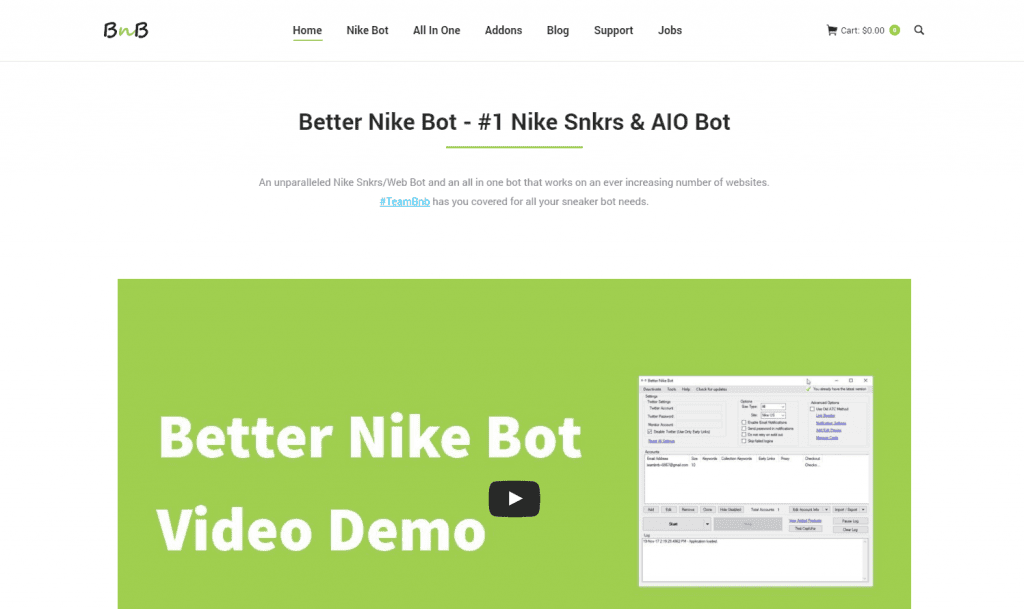 Better Nike Bot