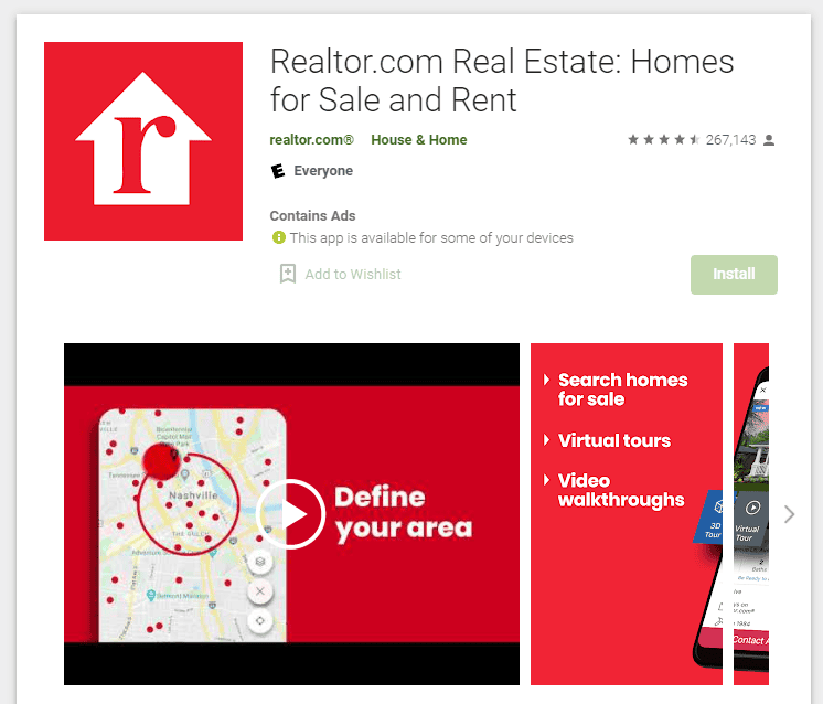 Realtor.com app