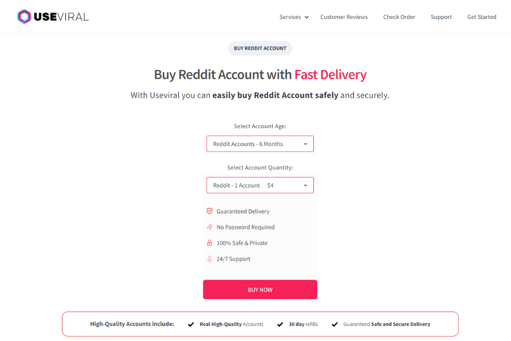UseViral Buy Reddit Account