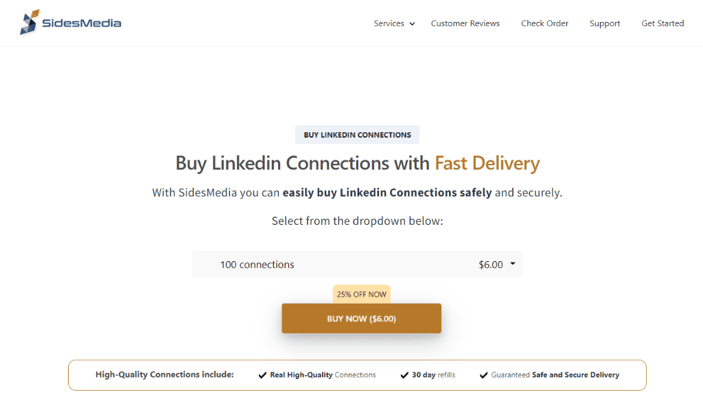 SidesMedia Buy Linkedin Connections