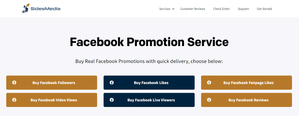 SidesMedia Facebook Promotion Service